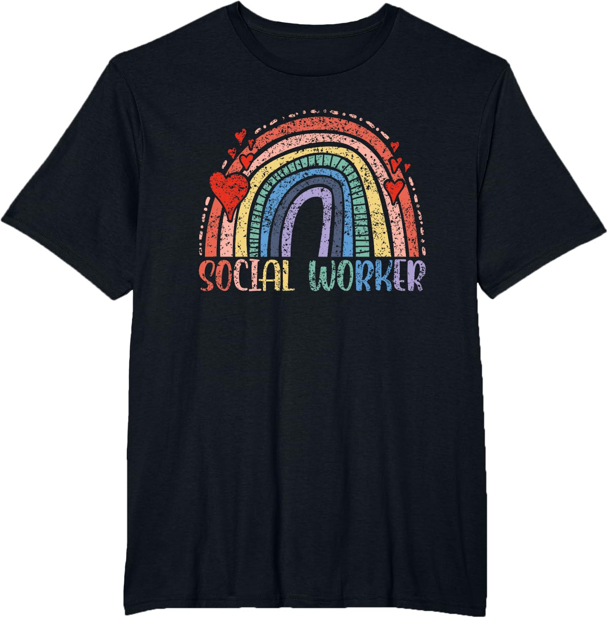 Social Worker Job Work Graduation T-Shirt - Black