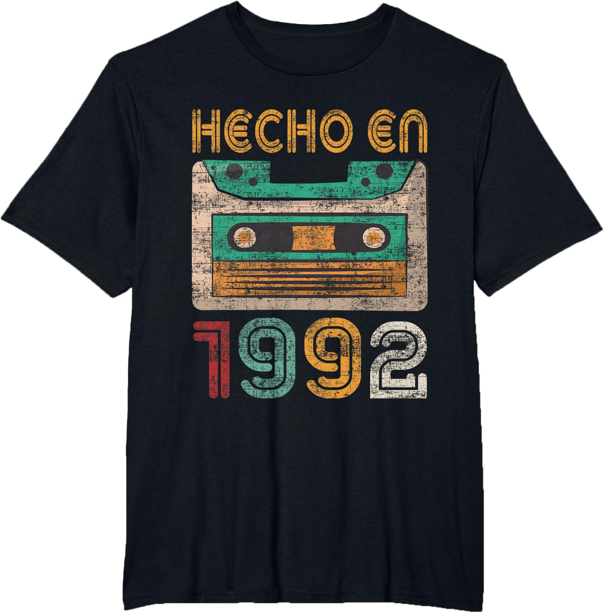 31st Birthday Spanish Made In 1992 Cumpleaños Español T-Shirt - Black