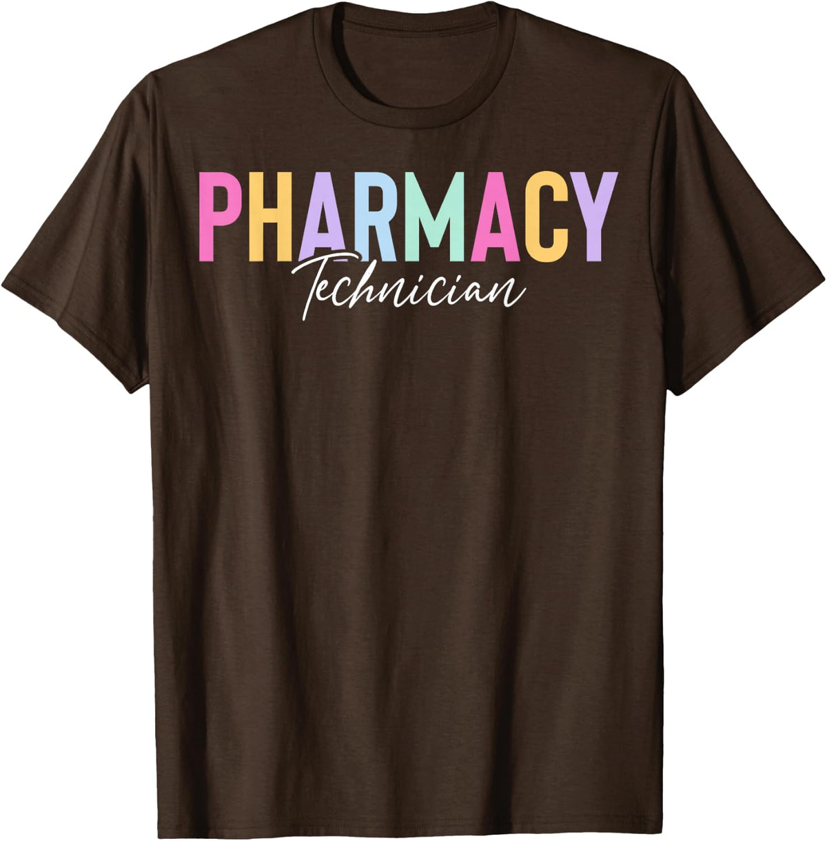 Pharmacy Technician Rx Medical Healthcare T-Shirt - Brown