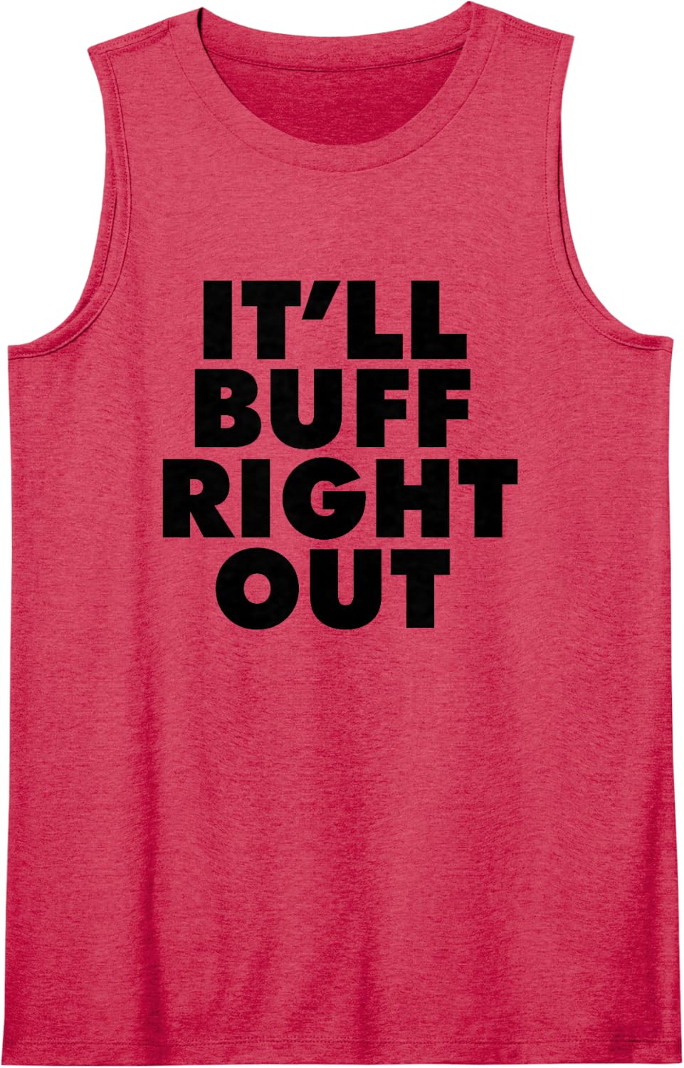 Auto Body Car Repair Funny It'll Buff Right Out Sleeveless Tank Top - Red