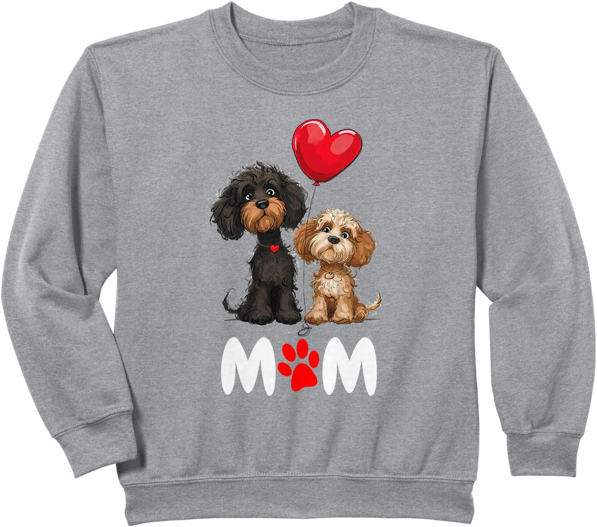 Cute Cavapoo Cavachon Cockapoo Maltipoo Puppy Dog for Mom Sweatshirt - Heather Grey