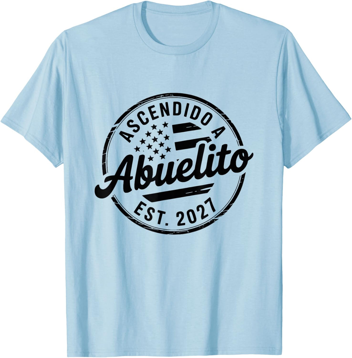 Sello Bandera Ascendido A Abuelito Est 2027 Estrellas Kid T-Shirt - Baby Blue