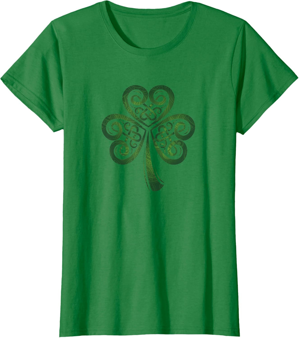 Heart of Ireland Shamrock Celtic Knot Irish Shirt in Green T-Shirt - Kelly Green
