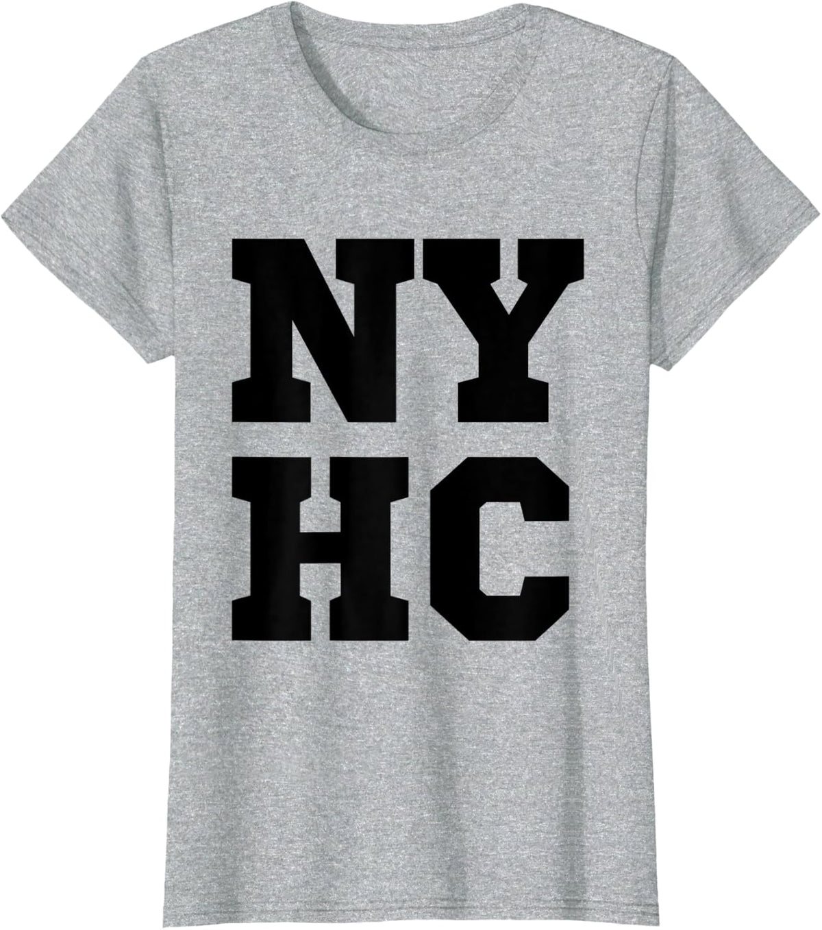 Distressed NYHC New York Hardcore Punk T-Shirt - Heather Grey