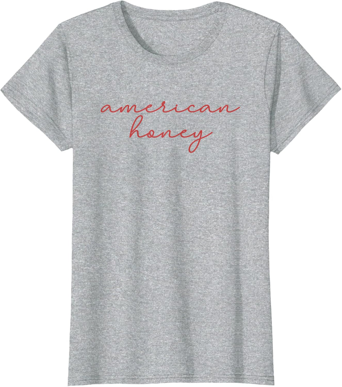 American Honey, Cute 4th Of July T-Shirt - Heather Grey