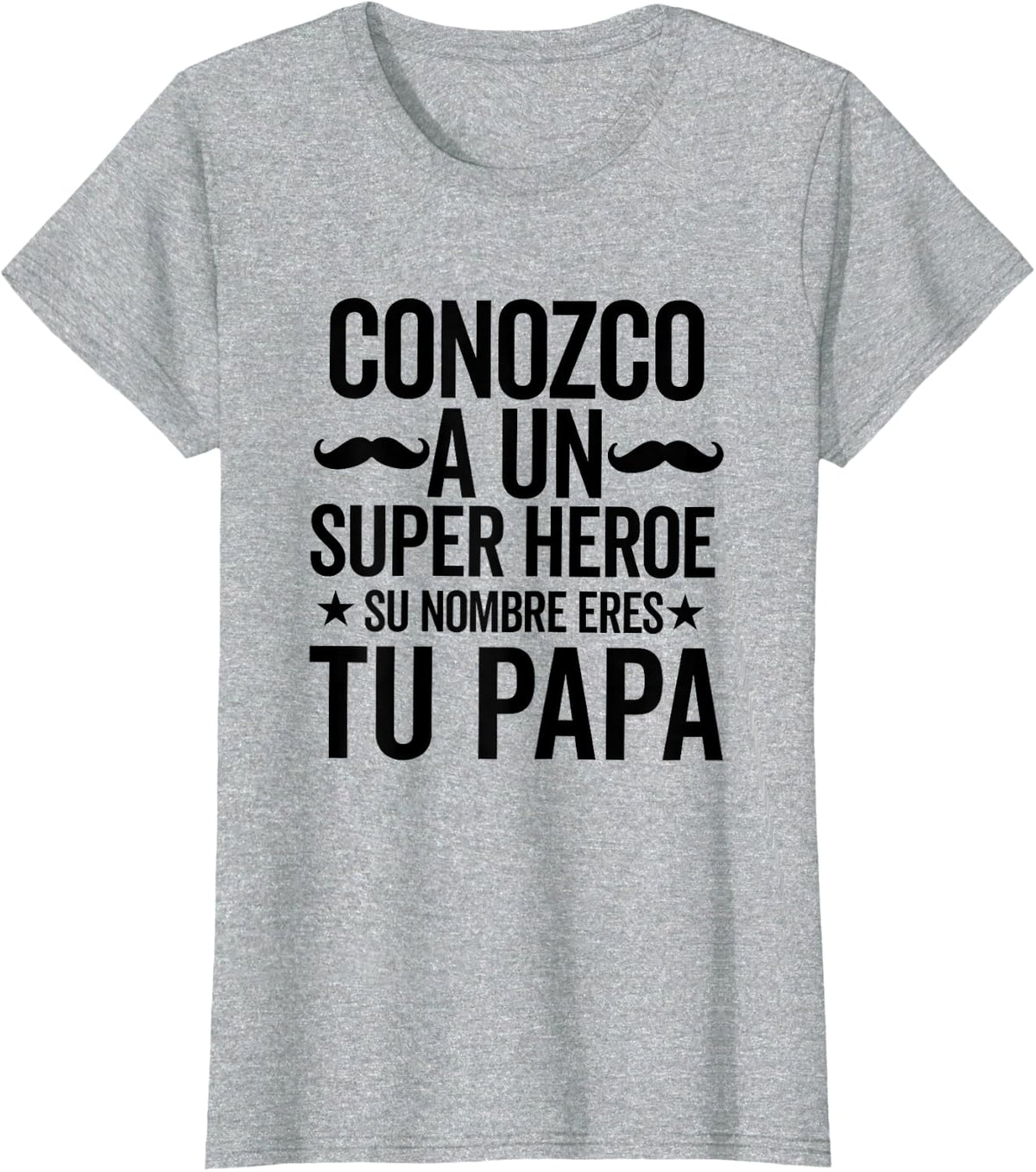 Father’s day in Spanish latino dad dia del padre papa T-Shirt - Heather Grey