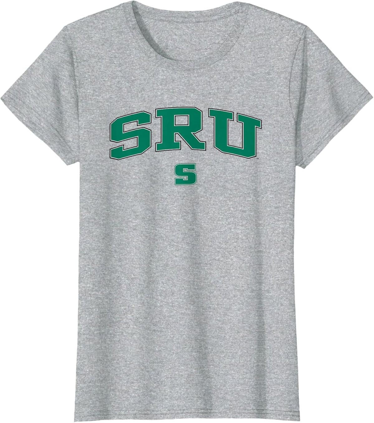 Elite Authentics Slippery Rock University The Rock Arch Over Logo Officially Licensed T-Shirt - Heather Grey