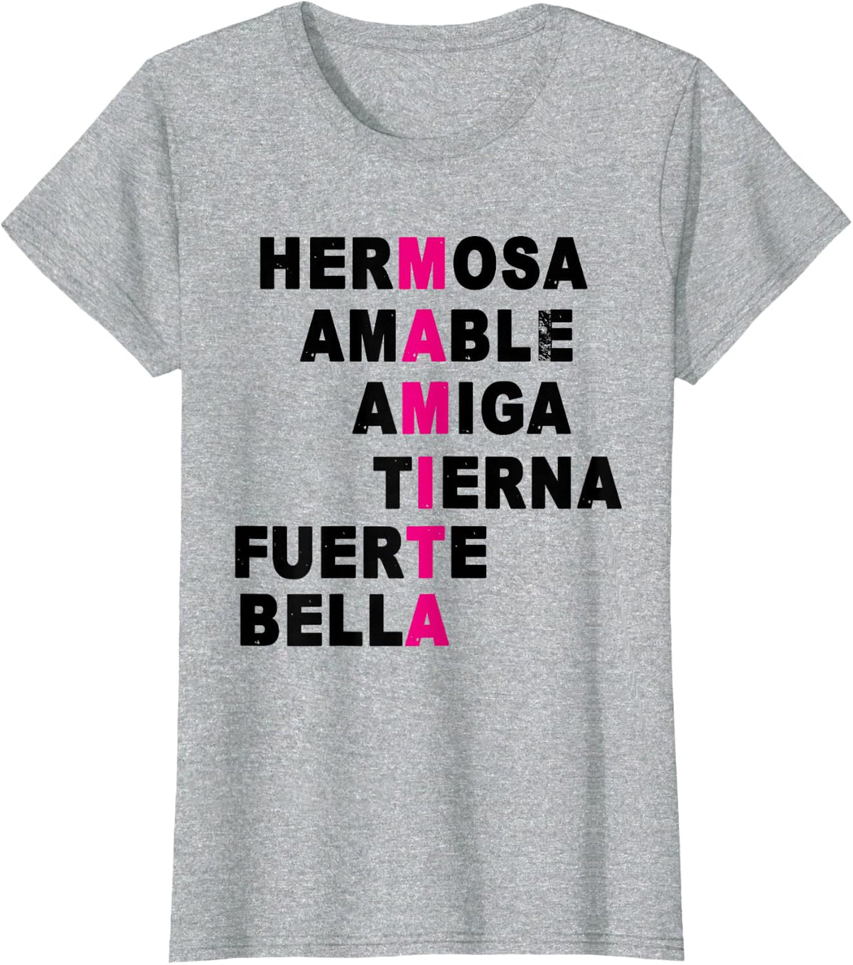 Mamita T-shirt Feliz Dia de las Madres T-Shirt - Heather Grey