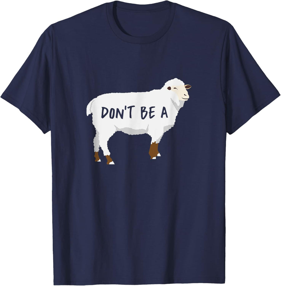 Dont Be A Sheep T-Shirt - Navy Blue
