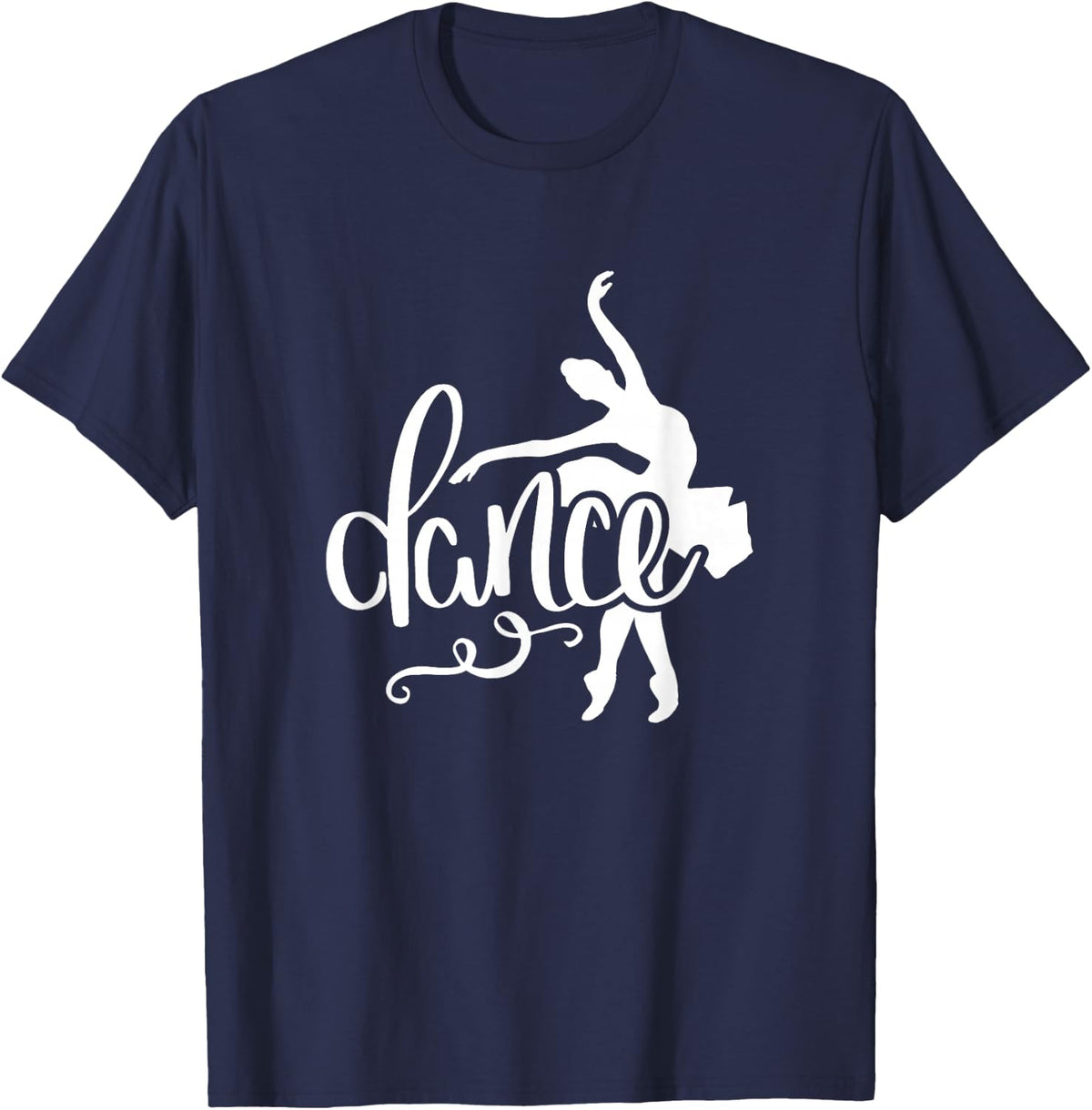 Ballet Dance Ballerina Barre Gift Women Girl Kids T-Shirt - Navy Blue