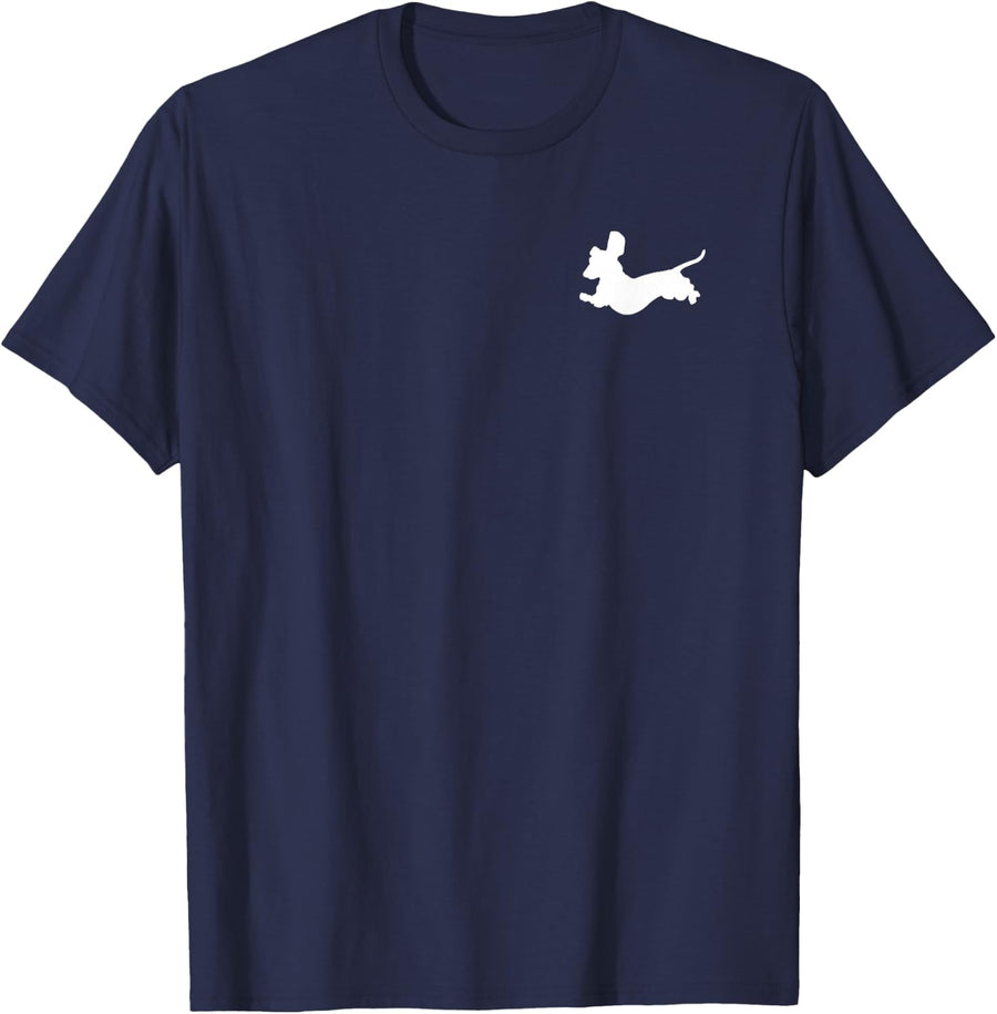 Dachshund dachshund dog silhouette retro gift T-Shirt for Men Women Girls Kids - Navy Blue