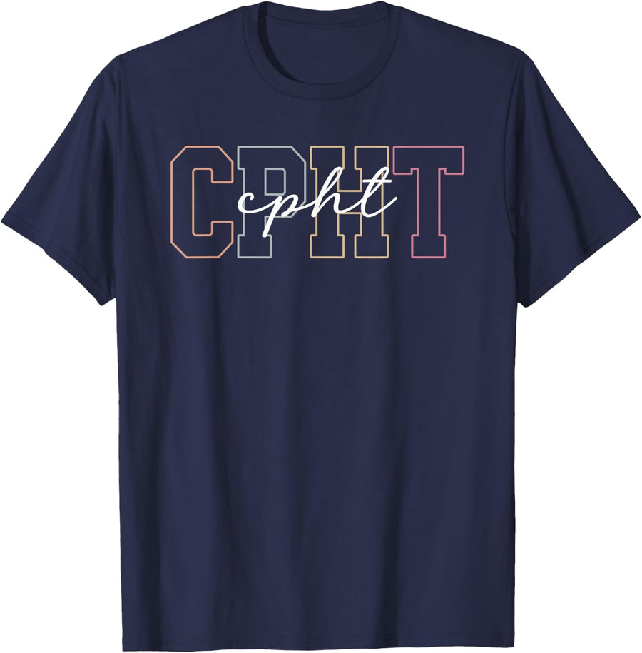 CPhT Certified Pharmacy Technician Appreciation T-Shirt - Navy Blue