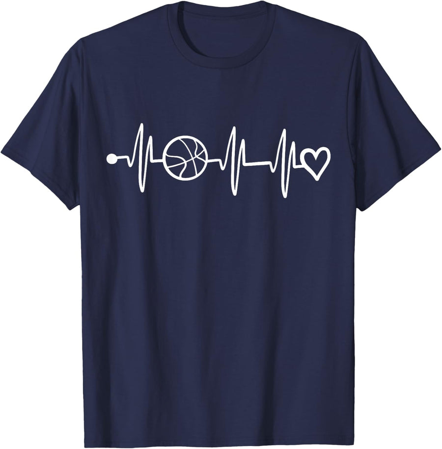 Basketball Love T-Shirt - Navy Blue
