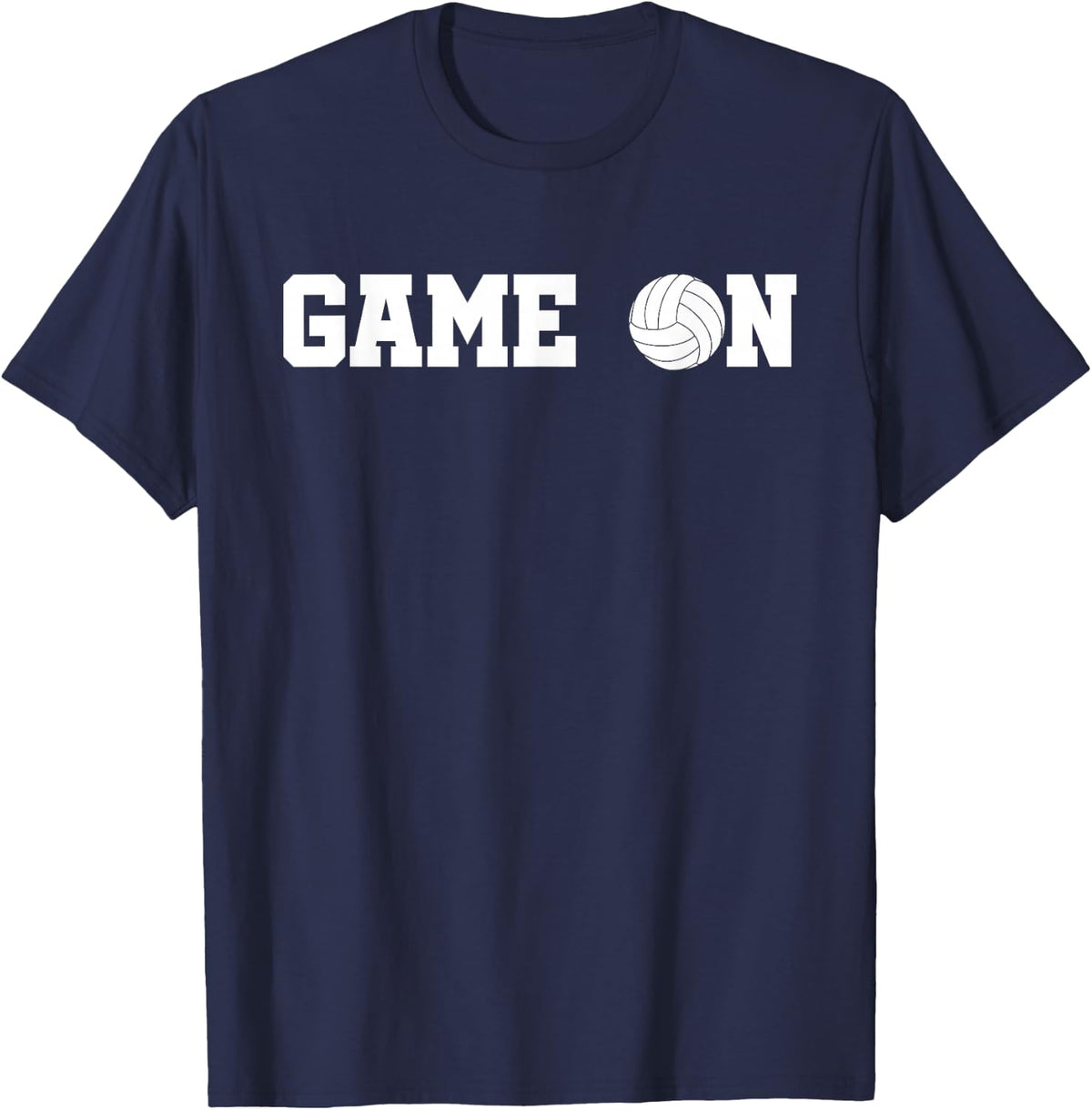 Game On Volleyball Team Gift for Men Women Girls Boys T-Shirt - Navy Blue