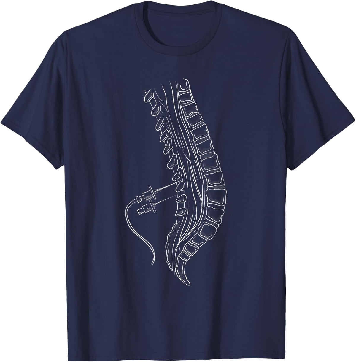 Anesthesiologist Anesthesia Anesthesiology Spinal T-Shirt - Navy Blue