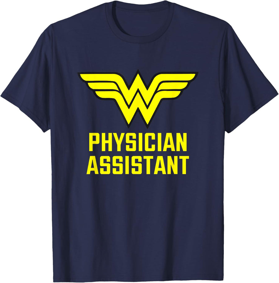 Wonder Woman Wonder Physician Assistant T-Shirt - Navy Blue