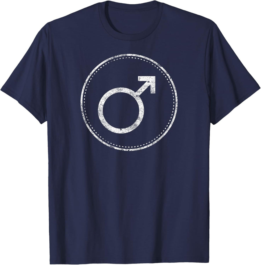 Mars Symbol – Planet Astrology Zodiac T-Shirt - Navy Blue
