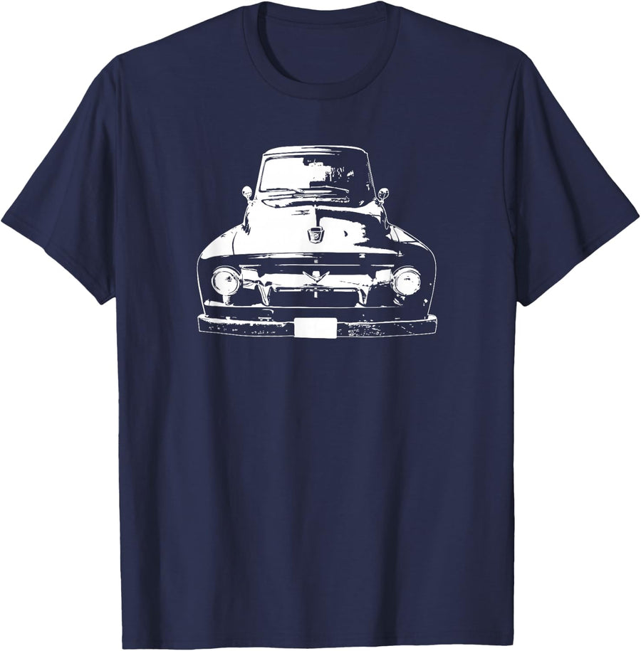 1956 Classic American Pickup Truck Shirt T-Shirt - Navy Blue
