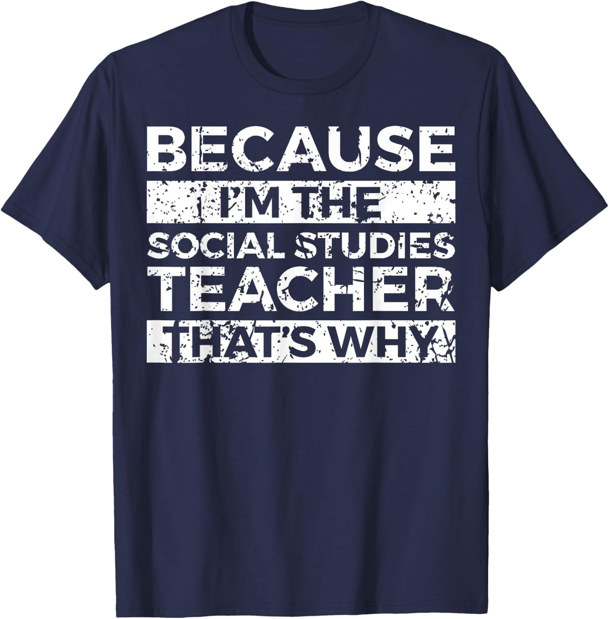 Social Studies Teacher Apparel - Awesome Teachers Design T-Shirt - Navy Blue