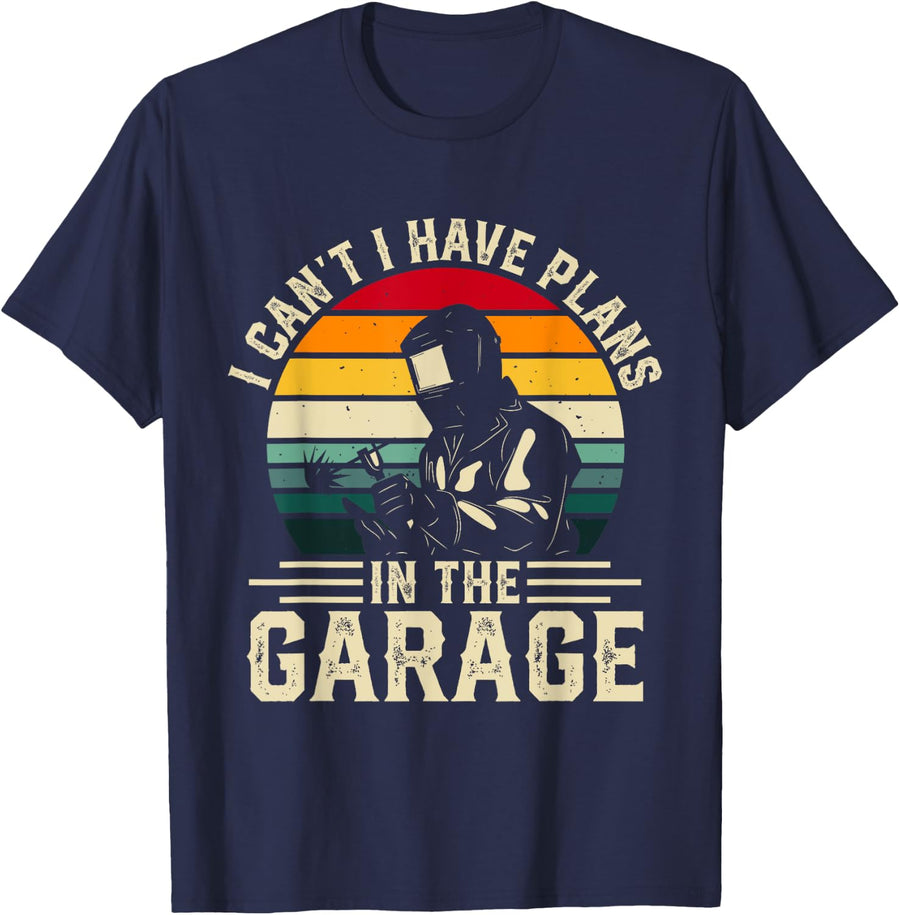 Welding Metal Worker Graphic Design Blacksmith Welder T-Shirt - Navy Blue