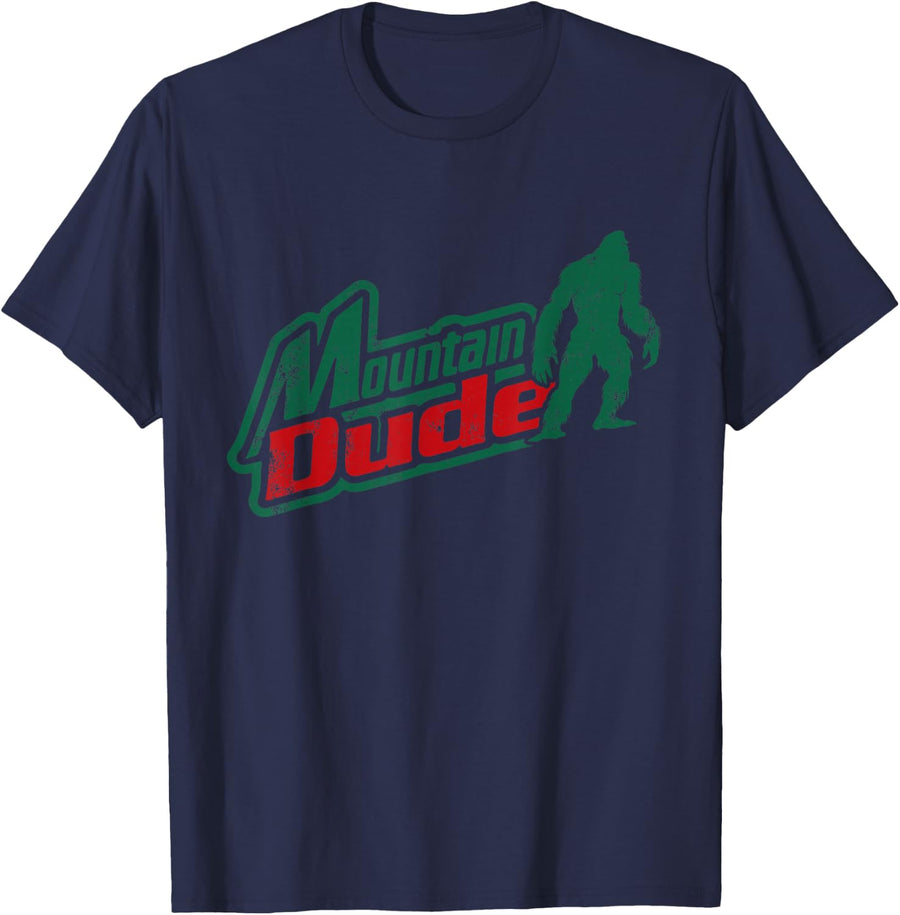 Funny Hiking Gifts for Mountain Dudes, Monsters in the Woods T-Shirt - Navy Blue