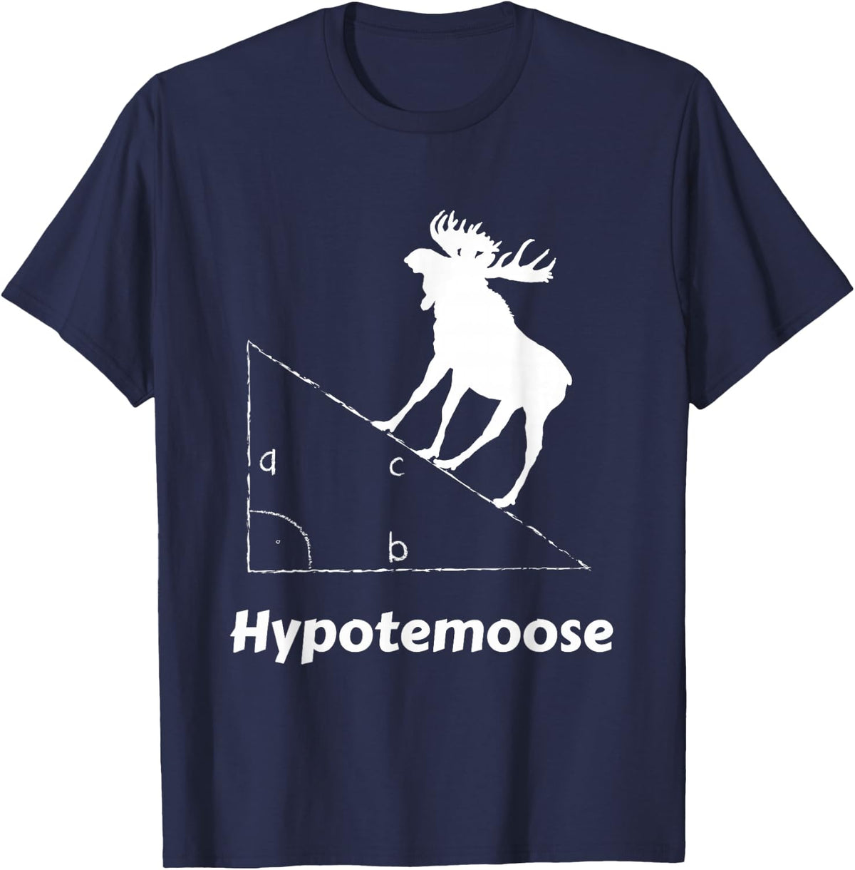 Hypotemoose - Funny Engineer Math Geek T-Shirt - Navy Blue
