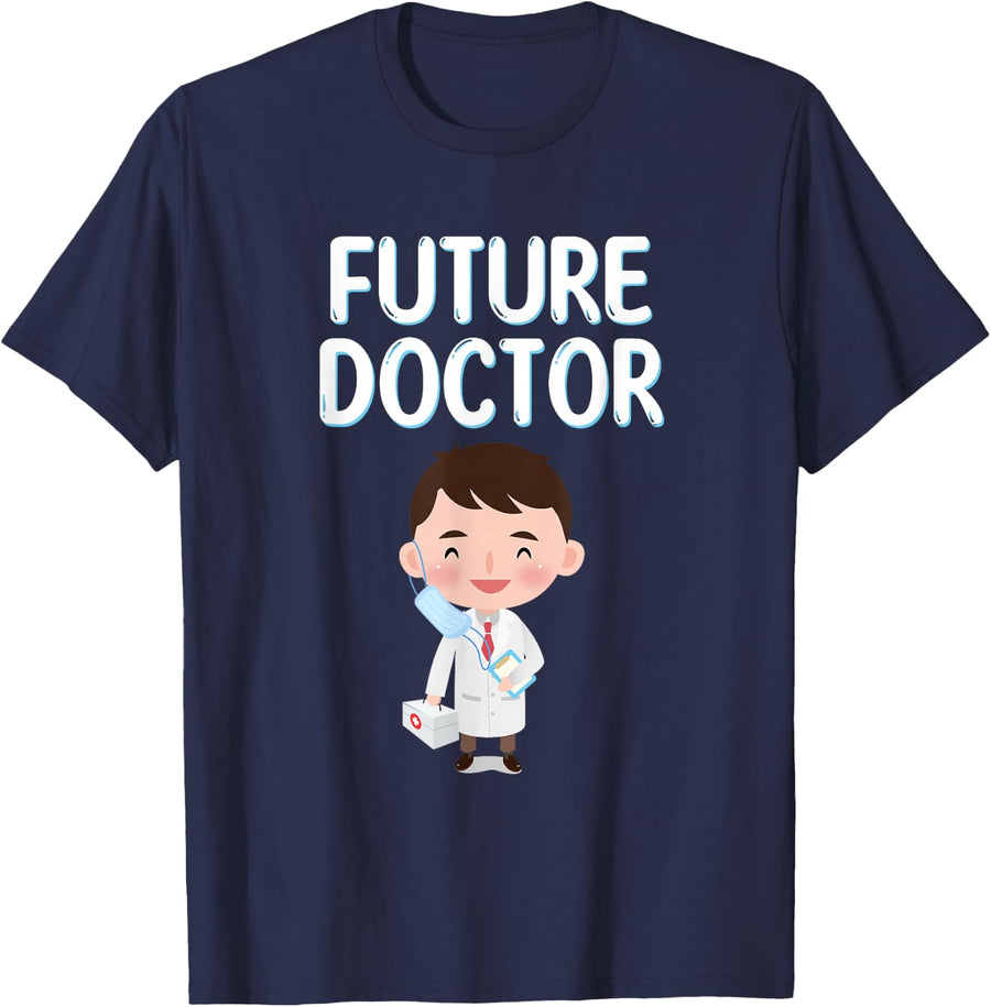 Future Doctor Pre Medicine Little Boy For Kids Boys T-Shirt - Navy Blue