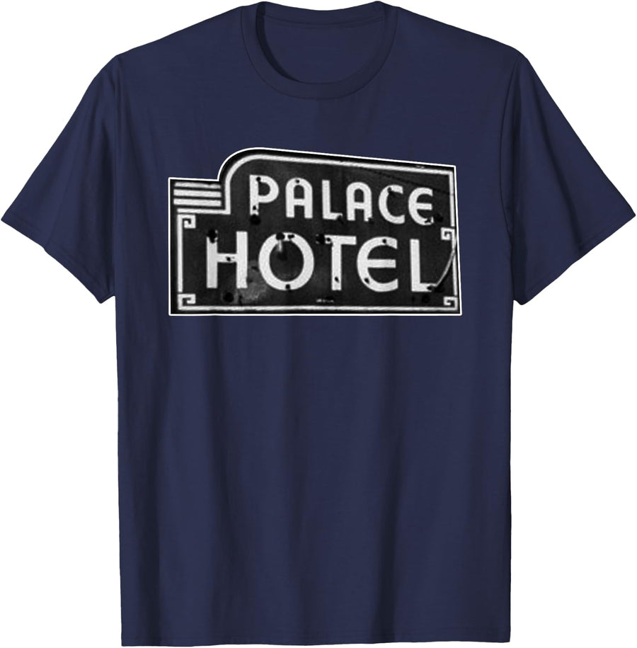 Hardcore Sunday Matinee Palace Old School Hotel in New York T-Shirt - Navy Blue