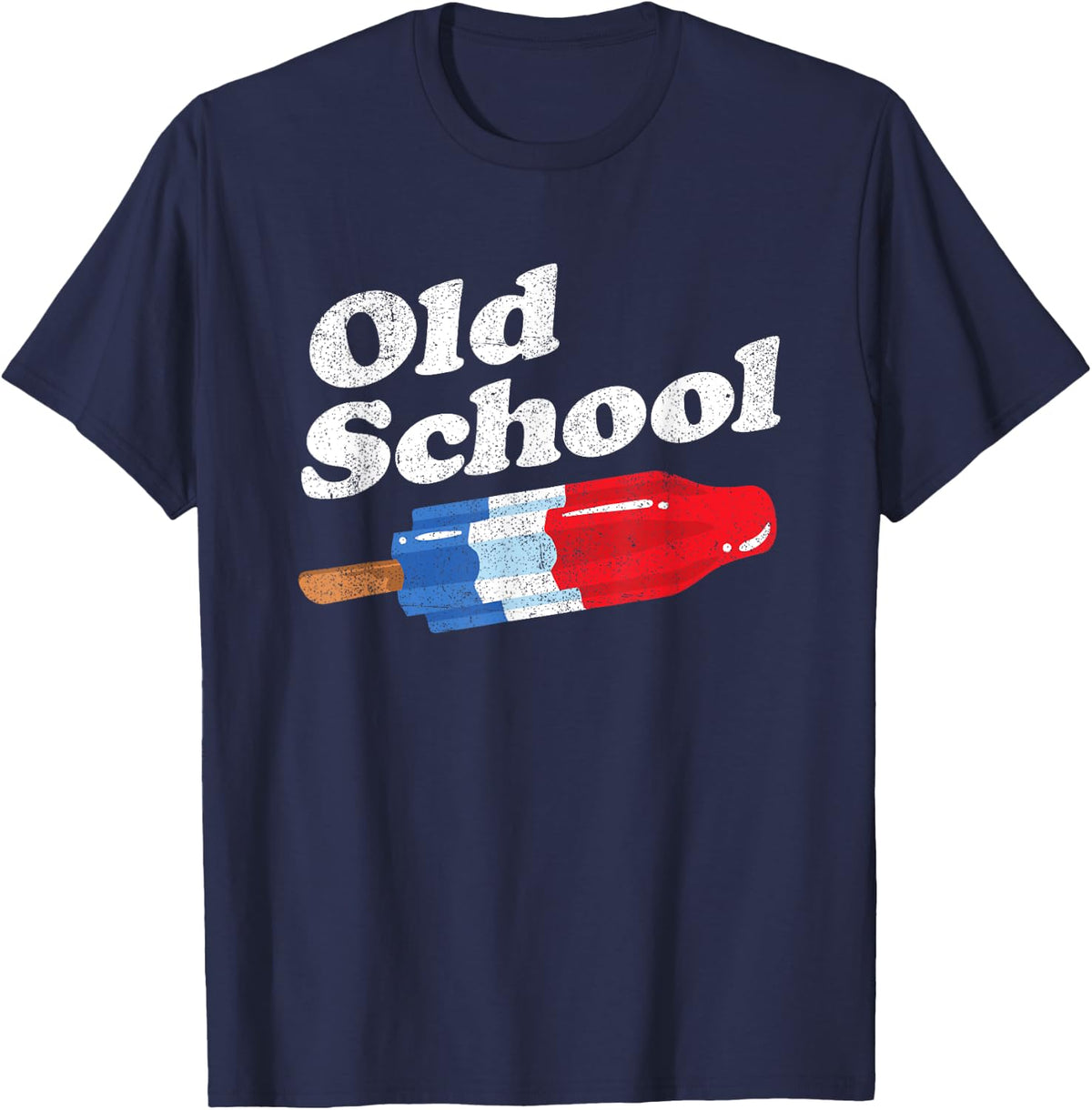 Funny Summer Popsicle Bomb Retro Old School Pop 80's Gift T-Shirt for Men Women Girls Kids - Navy Blue