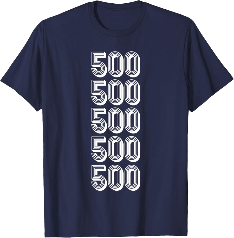 500 Area Code Little Rock AR T-Shirt - Navy Blue