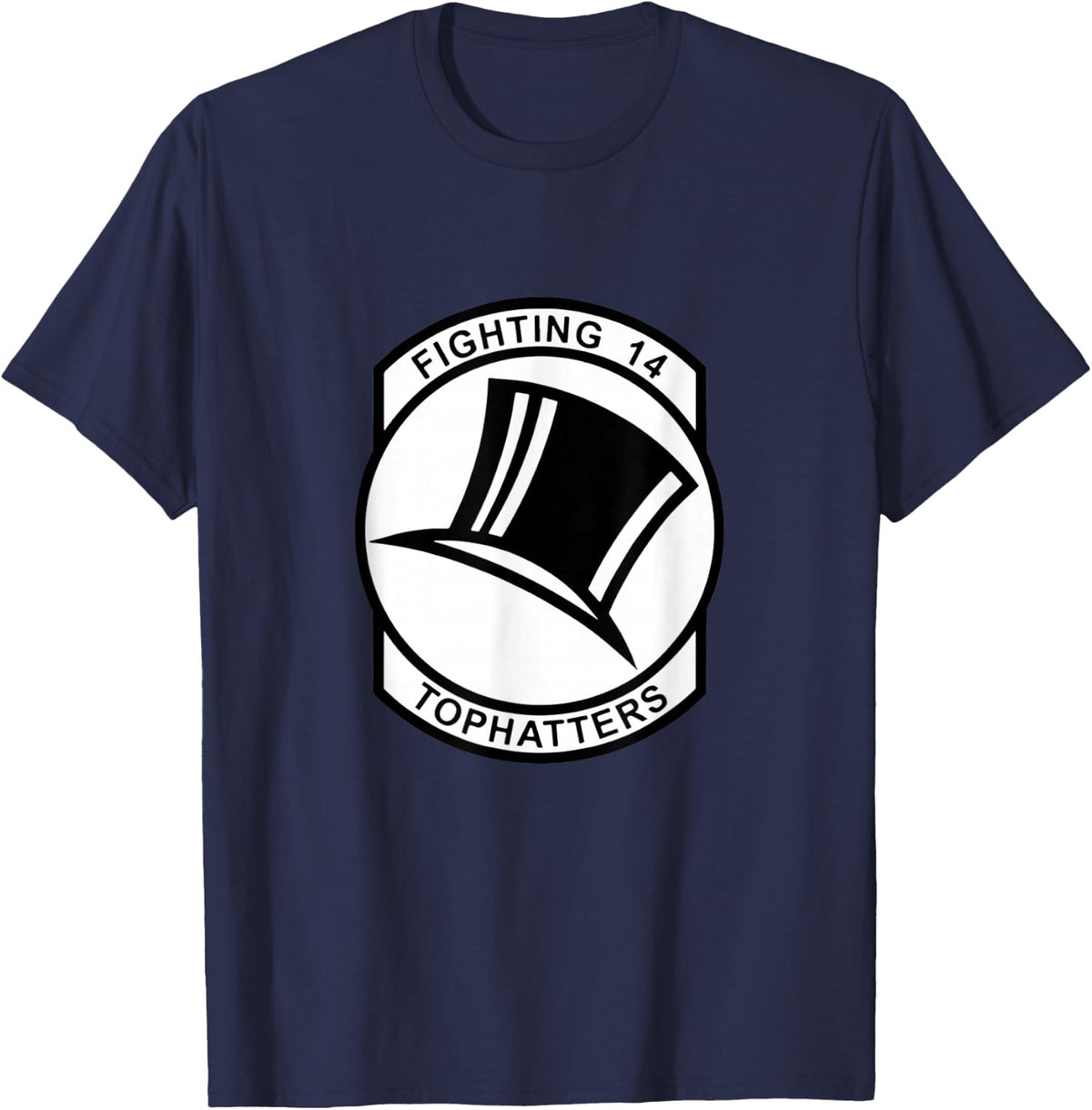 Strike Fighter Squadron 14 VFA-14 Tophatters Veterans Day T-Shirt - Navy Blue