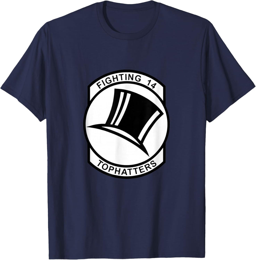 Strike Fighter Squadron 14 VFA-14 Tophatters Veterans Day T-Shirt - Navy Blue