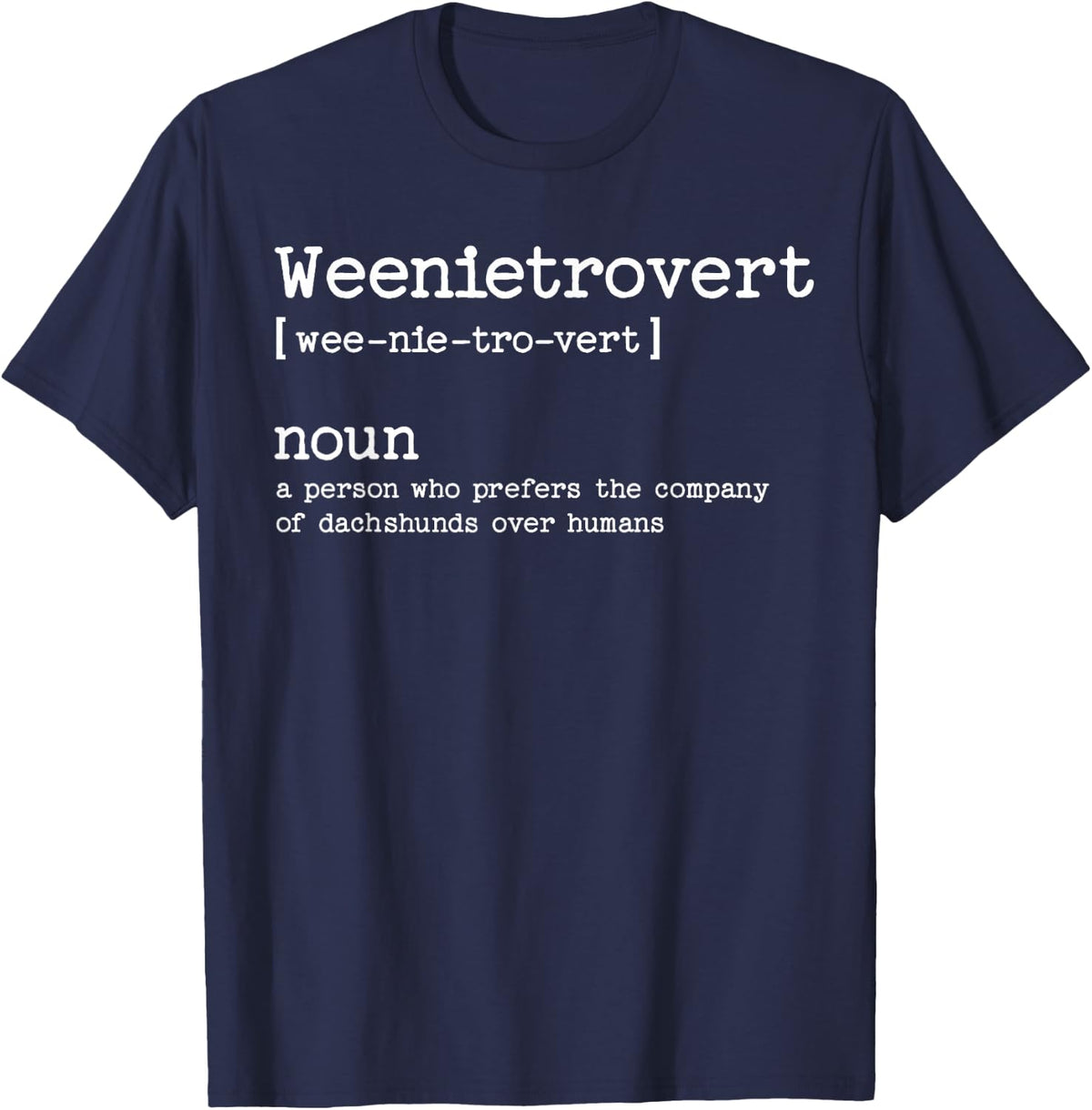 Funny Dachshund Dog T-Shirt for Men Women Girls Kids - Navy Blue