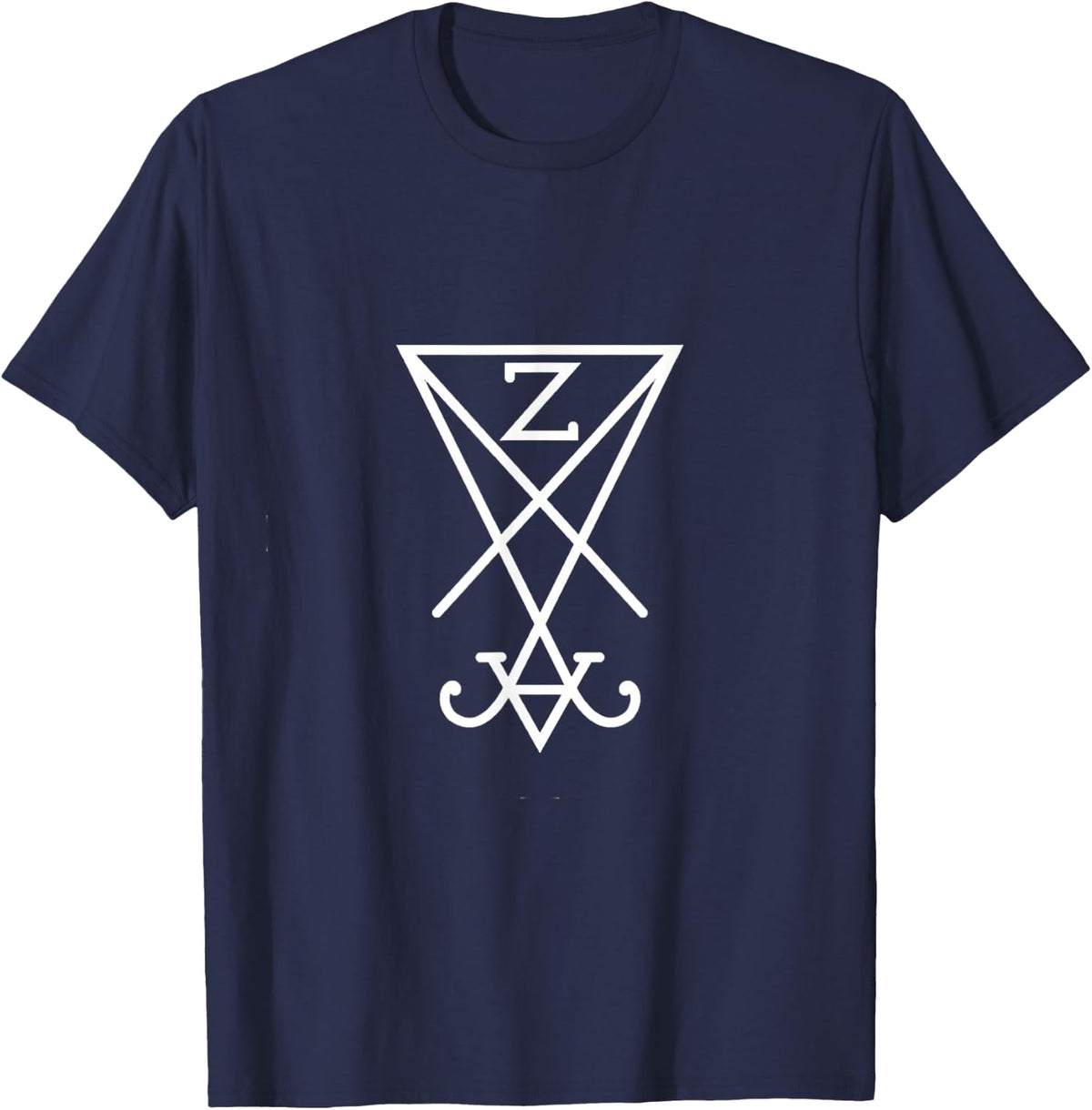 T-Shirt - Unisex-Adults, Black, Small, Short Sleeve, T-Shirt - Navy Blue