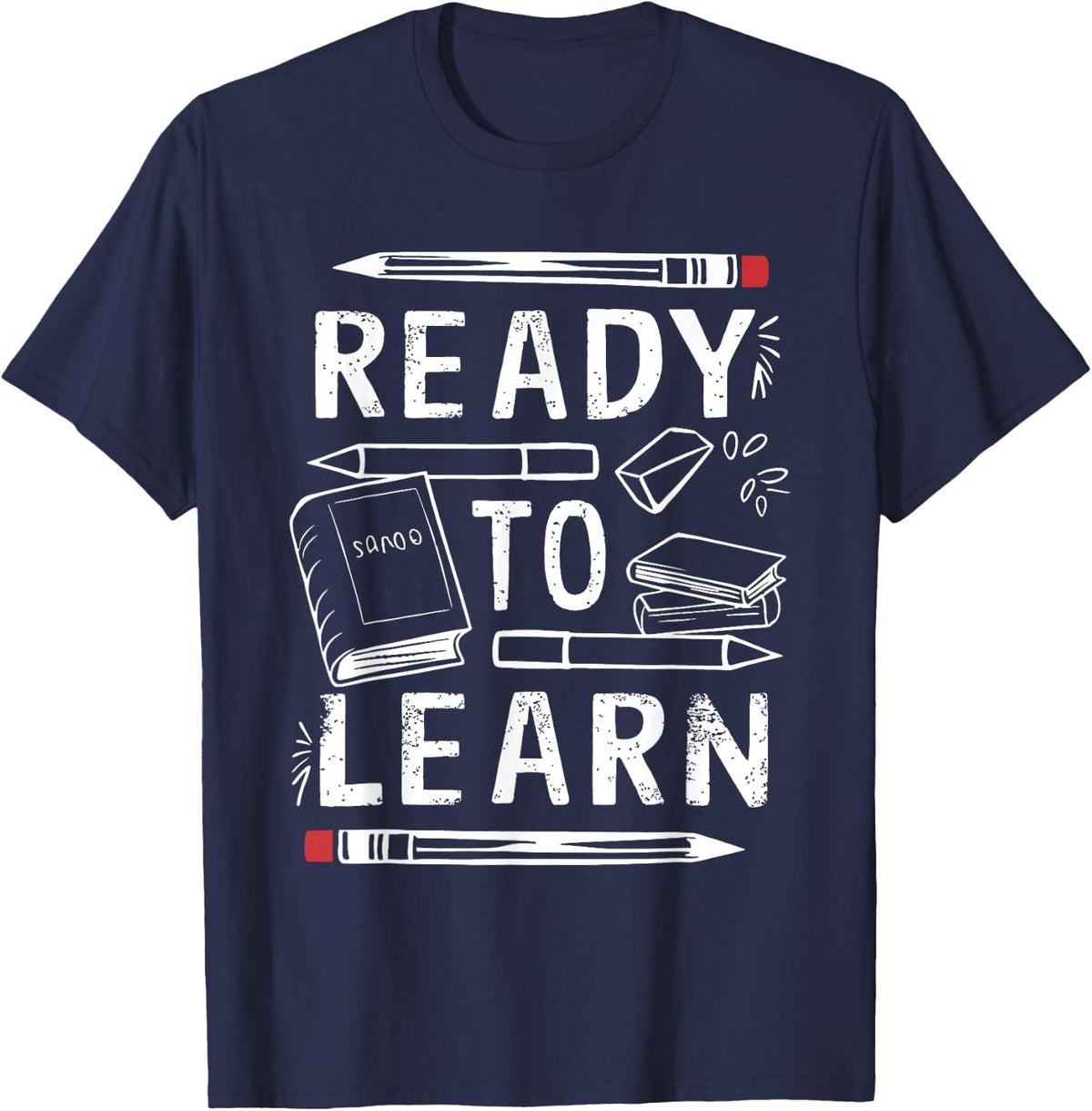 Ready to Learn Back to School T-Shirt - Navy Blue