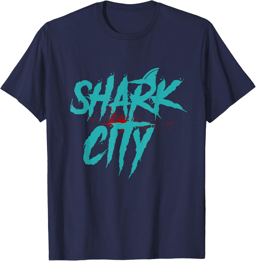 Shark City, San Jose Savages, San Jo, 408, SJ San Jose Shirt T-Shirt - Navy Blue