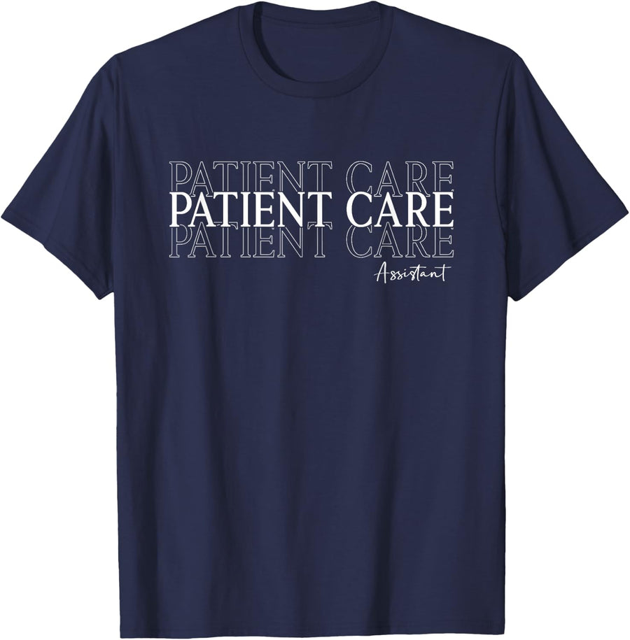 Patient Care Assistant PCA Appreciation Week Healthcare T-Shirt - Navy Blue