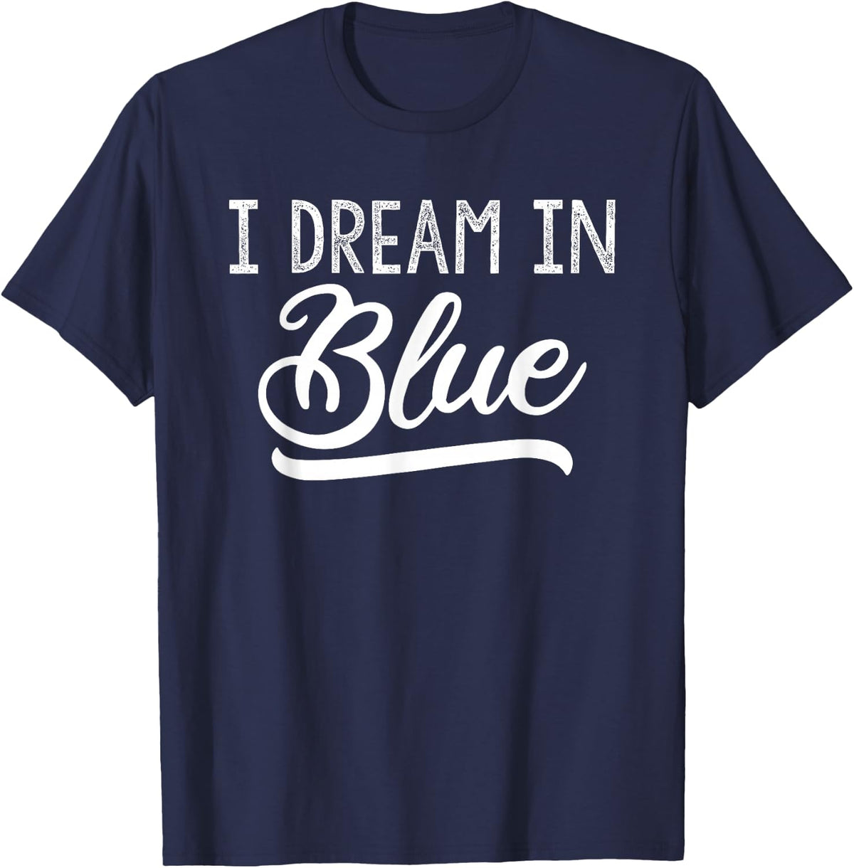 Winners Wear Blue Team Spirit Game Competition T-Shirt Tees for Sports Color Wars - Navy Blue