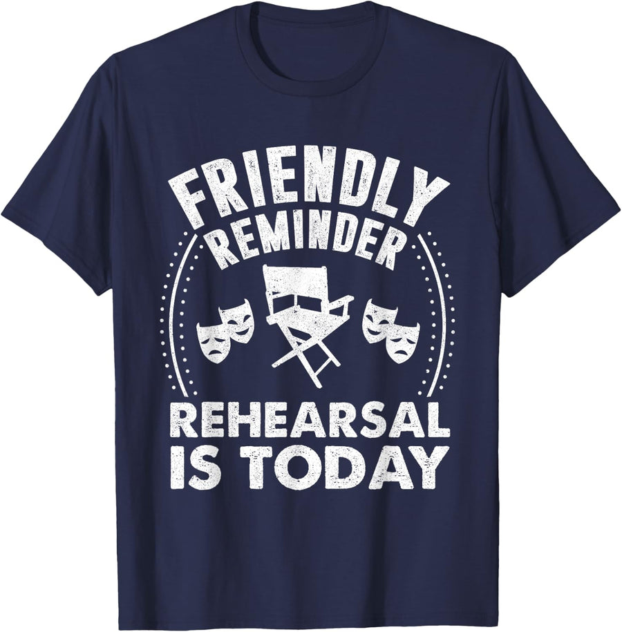 Funny Theater Director T-Shirt - Navy Blue