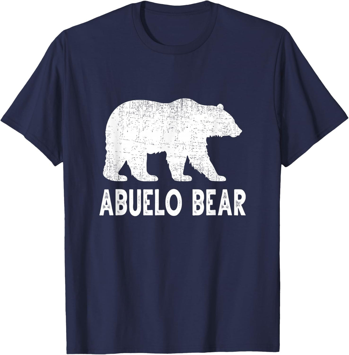 Abuelo Bear Mexican Spanish Grandpa Funny Matching T-Shirt - Navy Blue