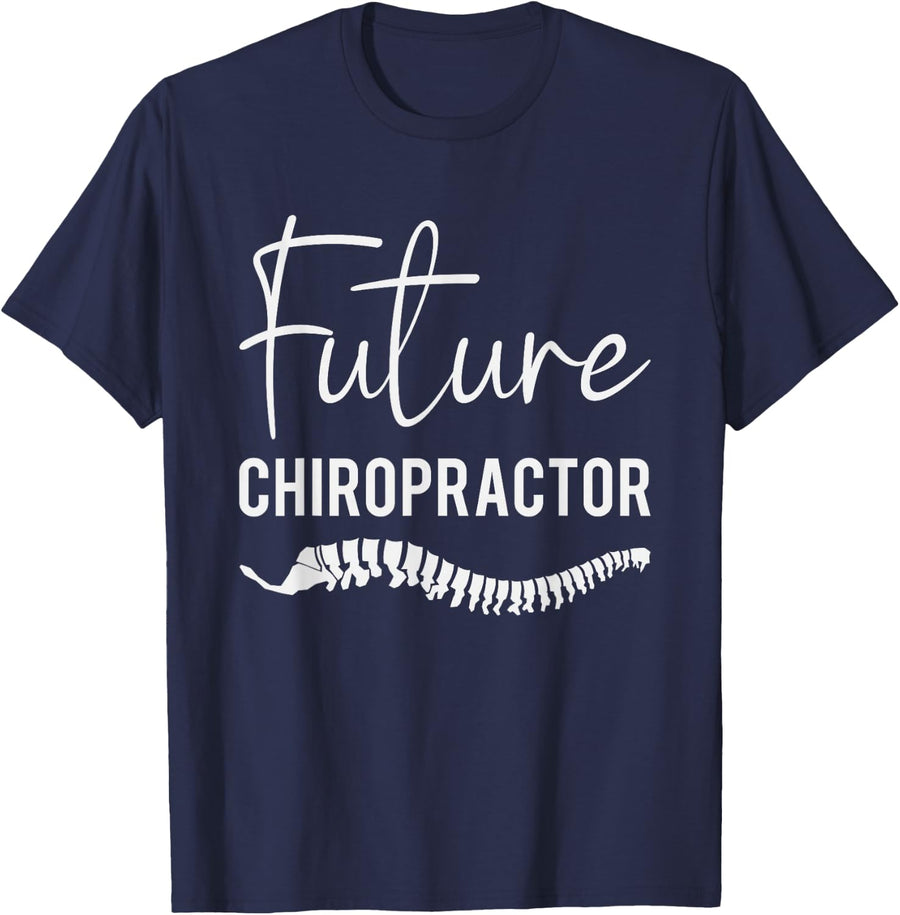 Funny Chiropractic Student Future Chiropractor T-Shirt - Navy Blue