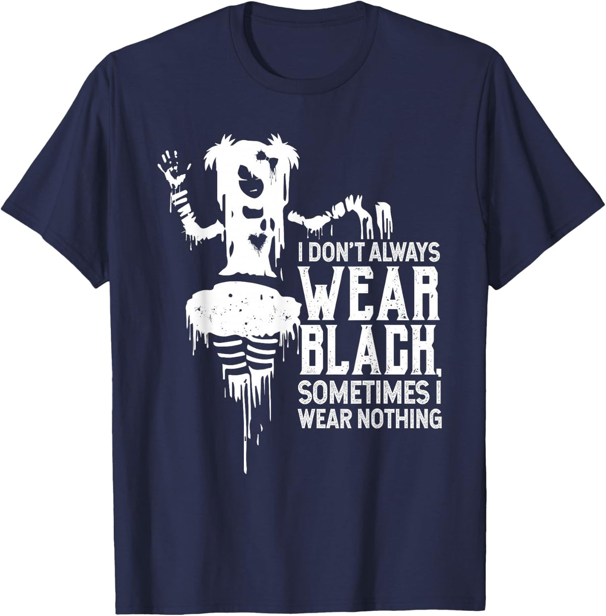 Goth Humor | Girls Alt Clothing Goth Shirt | Gothcore Gothic T-Shirt - Navy Blue