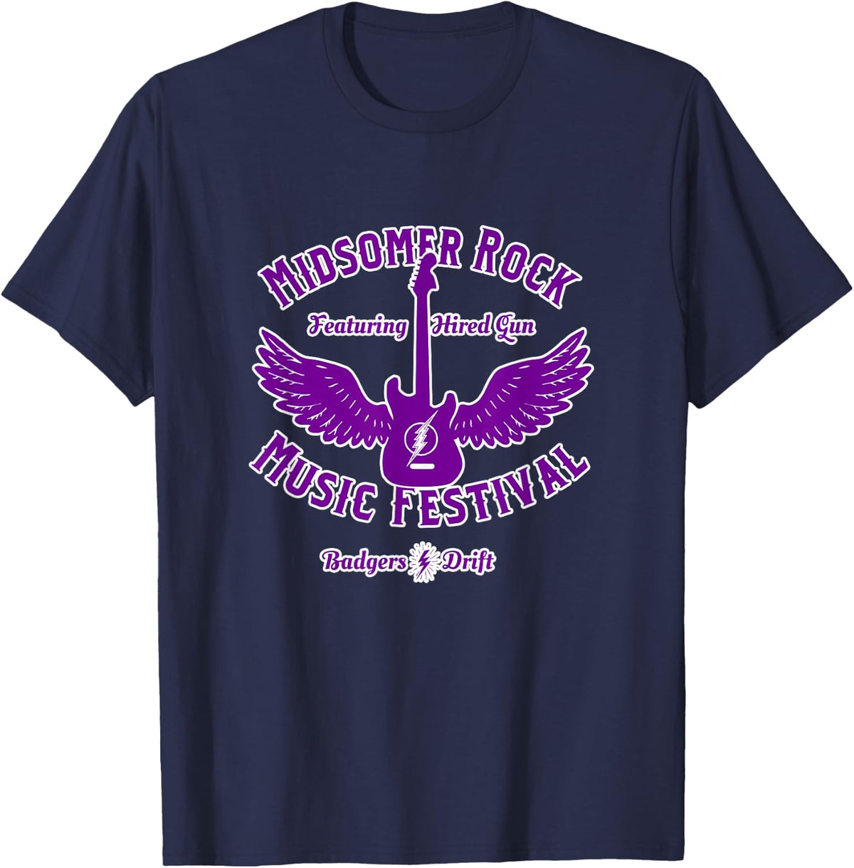 Midsomer Rock Music Festival T-Shirt - Navy Blue