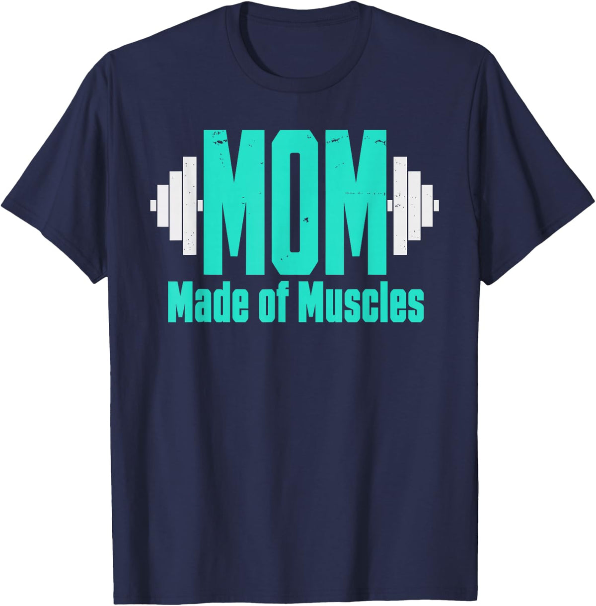 Gym Mom Design for Mom Mother Fitness Weightlifter Gym Mom T-Shirt - Navy Blue