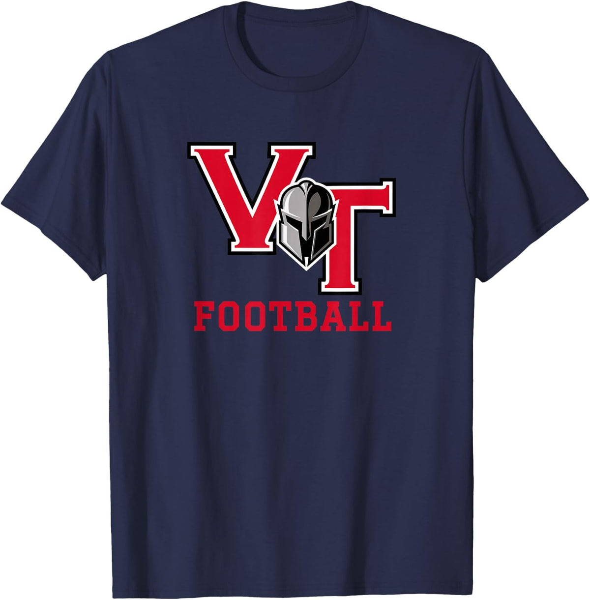 Veterans Tribute Career Techincal Sentinels Football T-Shirt - Navy Blue