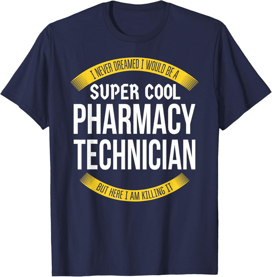 Funny Pharmacy Technician Tshirts Gift Appreciation T-Shirt - Navy Blue