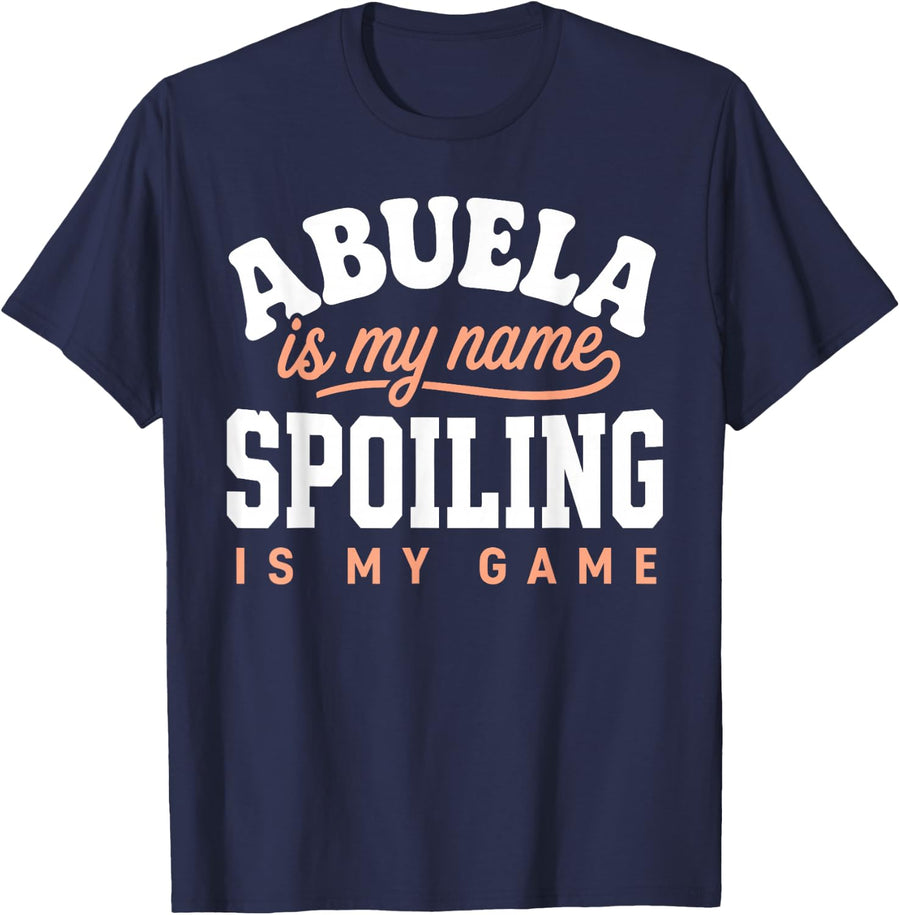 Abuela Design for Grandma Nana from Granddaughter Abuela T-Shirt - Navy Blue