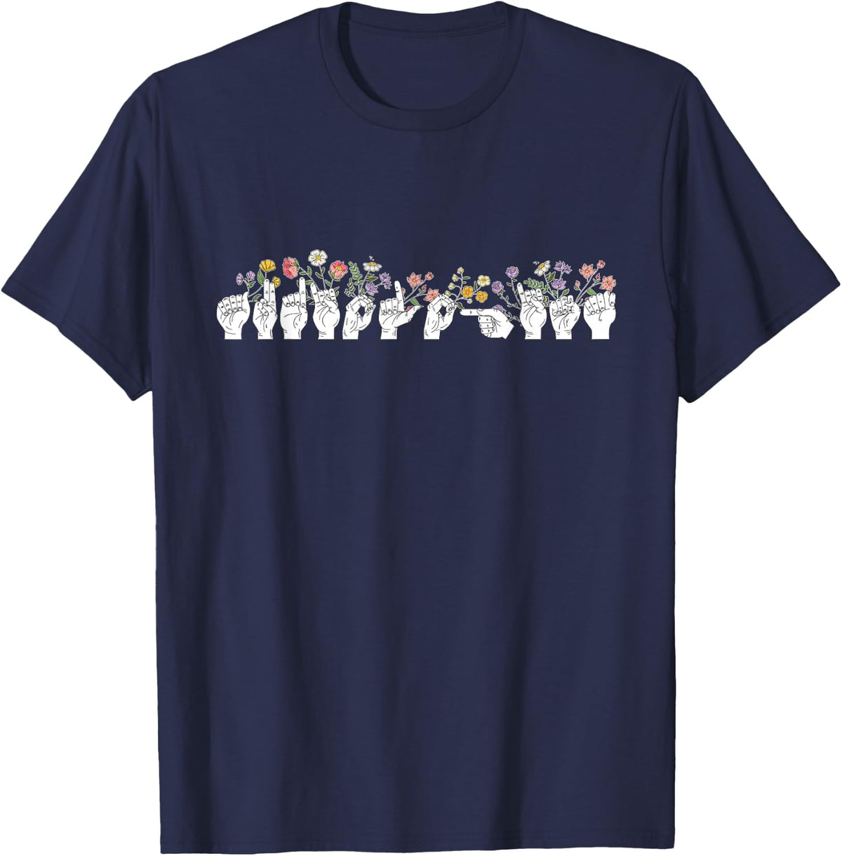 Sign Language Audiologist Tee Shirt for Hearing Healthcare Professional Audiology T-Shirt - Navy Blue