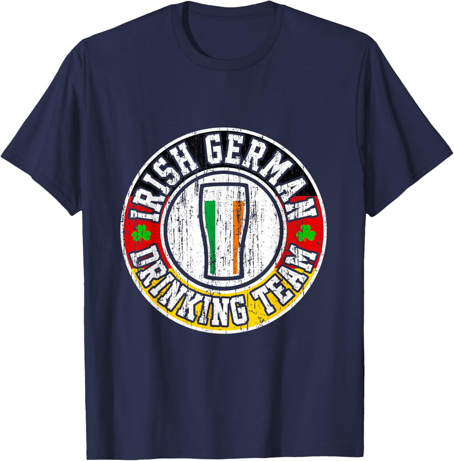 St Patricks Day T Shirt Gifts Irish German for Men Women T-Shirt - Navy Blue
