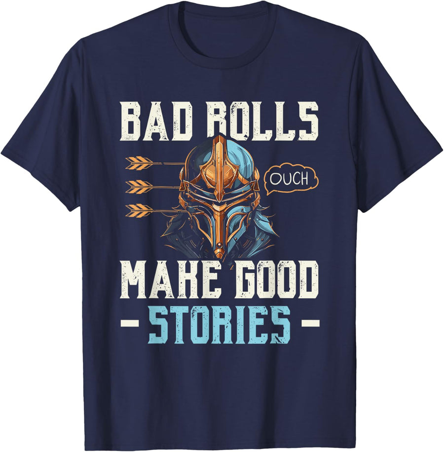 RPG Gaming Role Playing D20 Tabletop Games Funny RPG Gamer T-Shirt - Navy Blue